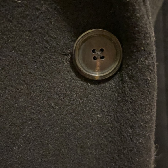 Bird by JUICY COUTURE Black Wool Coat Size M - Picture 7 of 8